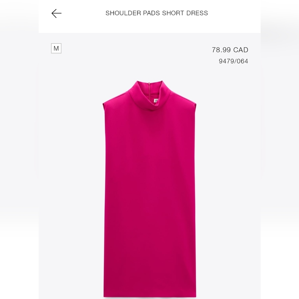 Shoulder pads short dress